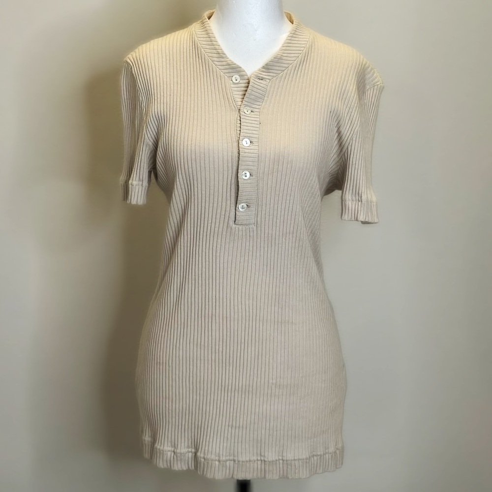 Dolce & Gabbana Cream Button Down Shirt